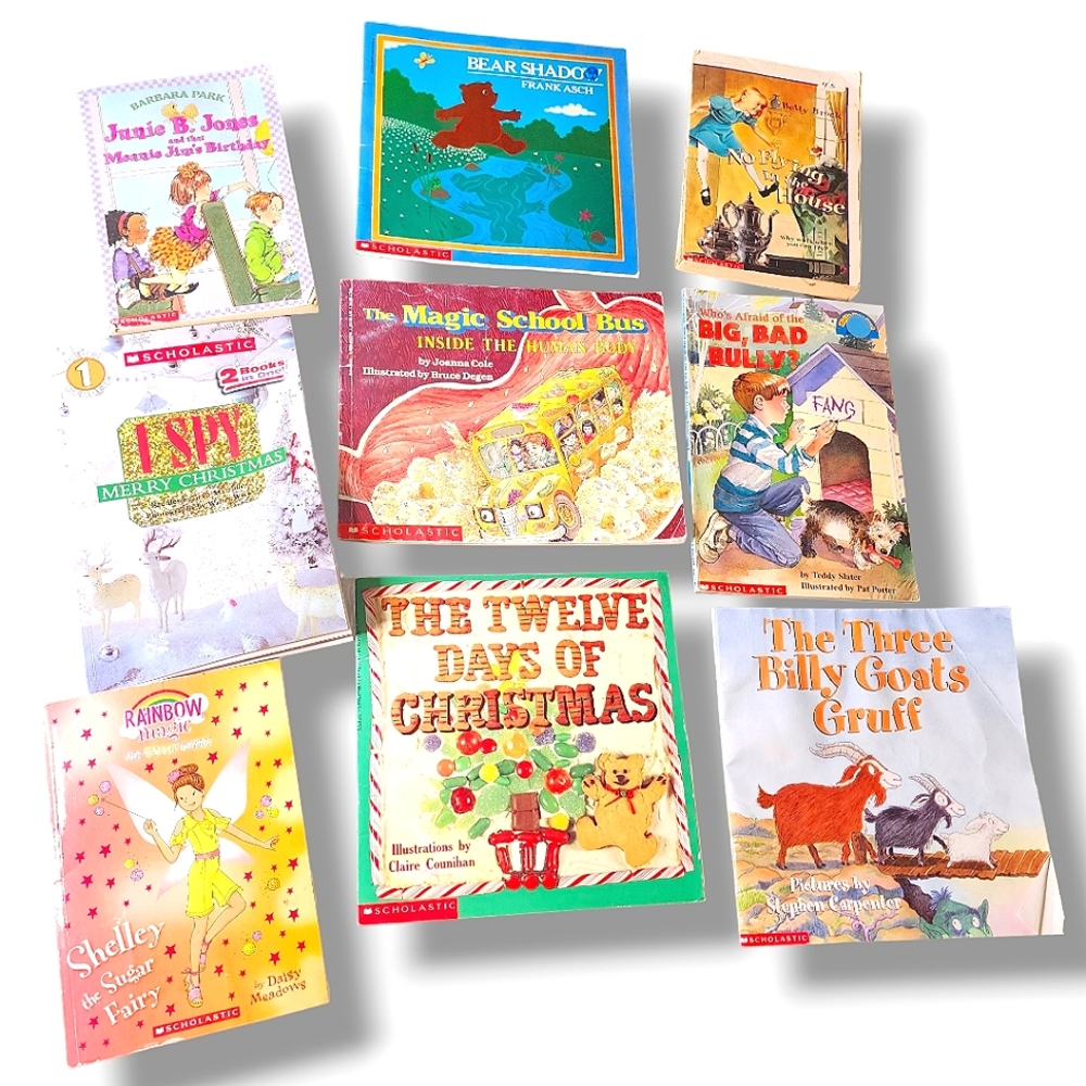 Scholastic books lot of 9 Grade level 1 and 2